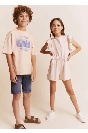 MANGO Girls Jumpsuits - Printed short jumpsuit - 5-6 years - Kids