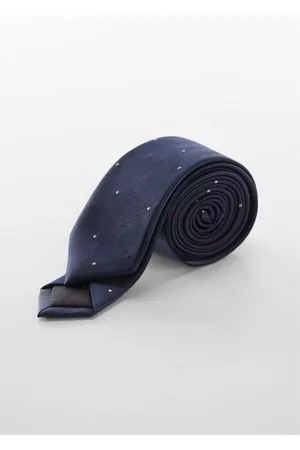 MANGO Men Bow Ties - Tie micro polka dots structure - One size - Men