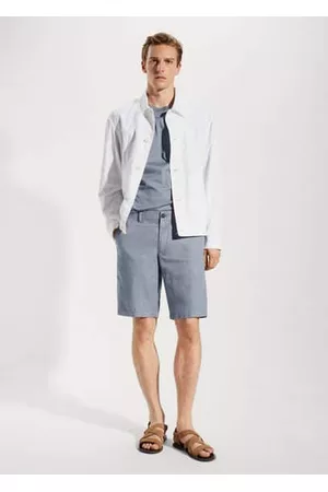 MANGO Men Bermudas - 100% linen shorts - 30 - Men