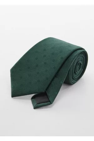 MANGO Men Bow Ties - Micro-print tie - One size - Men