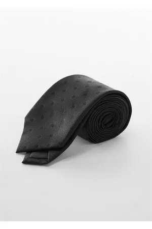 MANGO Men Bow Ties - Micro-print tie - One size - Men