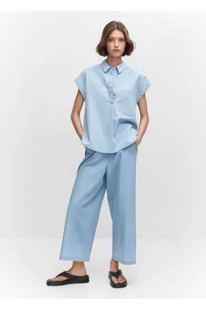 MANGO Women Shirts - Chest-pocket cotton shirt - 2 - Women