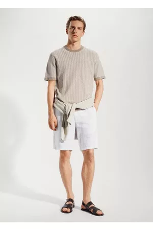 MANGO Men Bermudas - 100% linen shorts - 30 - Men