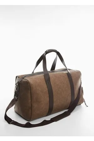 Mcm Men's Ottomar Weekender Bag in Maxi Visetos - Brown - Holdalls