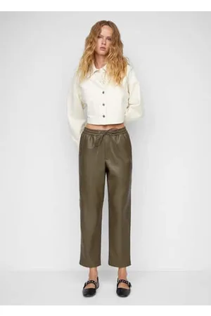 Women's High Waisted Faux Leather Leggings Stretch Pleather Pants -  Walmart.com