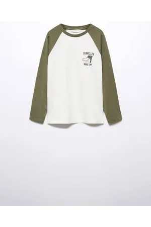 Long Sleeved T-Shirts in the color Green for boys | FASHIOLA.com