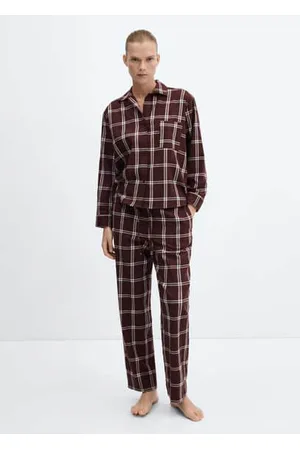 Check Cotton Pyjama Pants