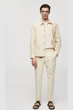 MANGO 100% slim-fit cotton pants - 30 - Men