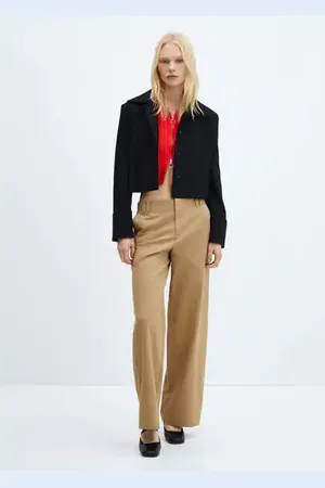 MANGO Wideleg lyocell pants - 1 - Women