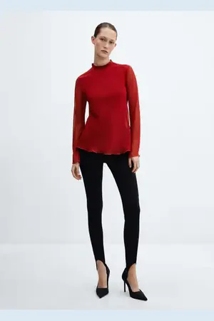 MANGO Back bow blouse - 2 - Women