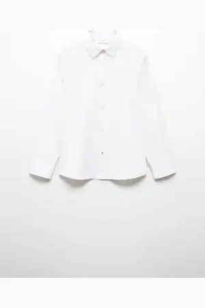 MANGO Regular-fit poplin shirt - 6 - Kids