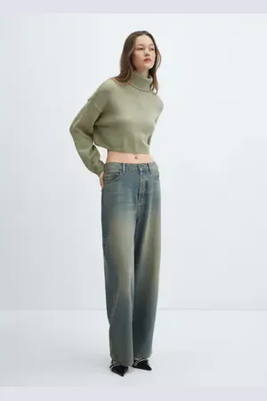 MANGO Turtleneck knitted sweater - L - Women