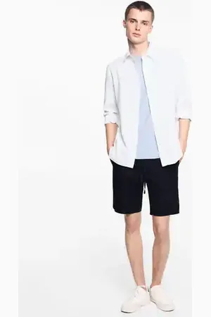MANGO Regular-fit linen shirt - XXS - Teenage boy