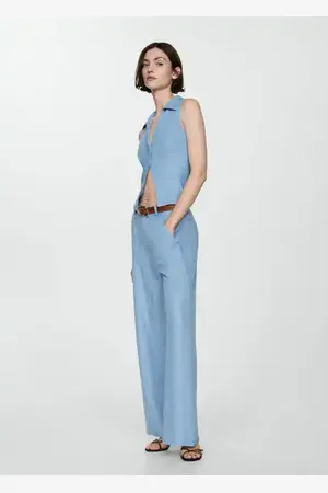 MANGO Wideleg lyocell pants - XXS - Women