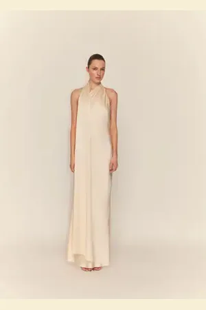 MANGO Asymmetrical bow-neck dress - 6 - Women