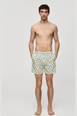 MANGO Crab-print swimsuit - S - Men