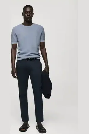 MANGO Cotton tapered crop pants - 29 - Men