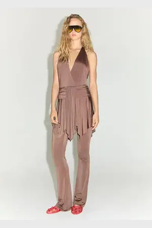 MANGO Asymmetrical halter dress - 2 - Women