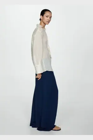 MANGO Lyocell pants with elastic waistband - XXS - Women