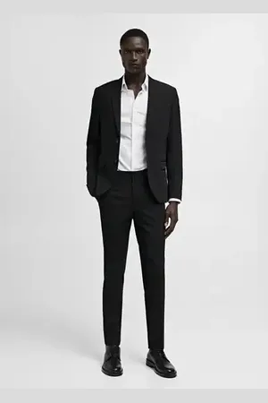 MANGO Super slim-fit poplin suit shirt - XS - Men