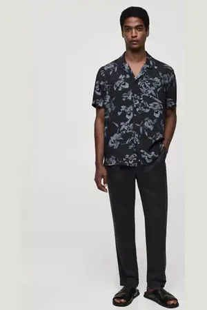 MANGO Flowy Hawaiian-print shirt - S - Men