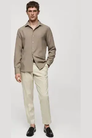 MANGO Regular-fit lyocell shirt - S - Men