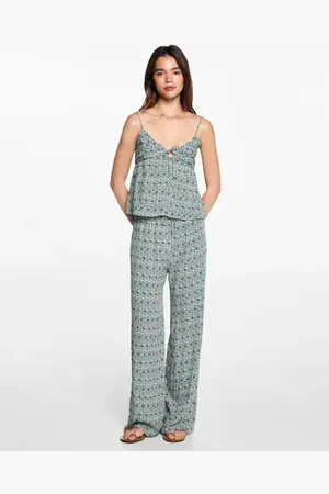 MANGO Flowy printed top - XXS - Teenage girl