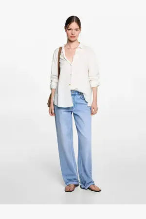 MANGO Regular-fit linen shirt - XXS - Teenage girl