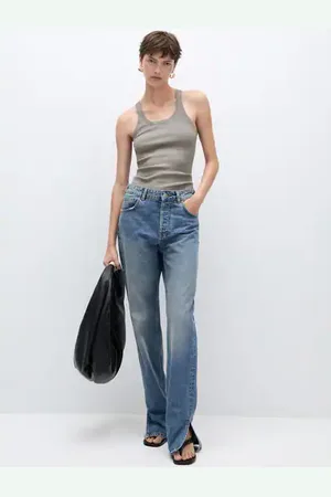 MANGO Knit strap top - XS - Women