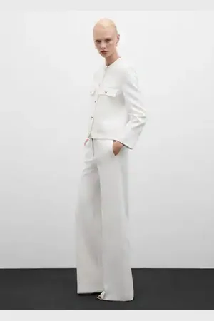 MANGO Flowy straight-fit pants - 1 - Women