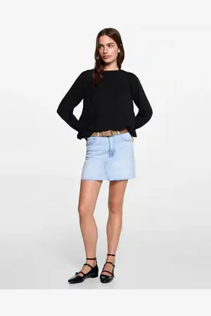 MANGO Gathered details blouse - XXS - Teenage girl