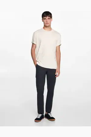 MANGO Cotton cargo pants - XS - Teenage boy