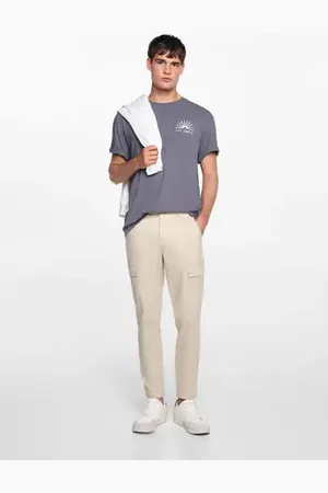 MANGO Cotton cargo pants - XS - Teenage boy