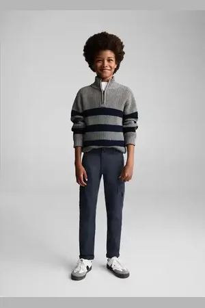 MANGO Straight-fit cargo pants - 6 - Kids