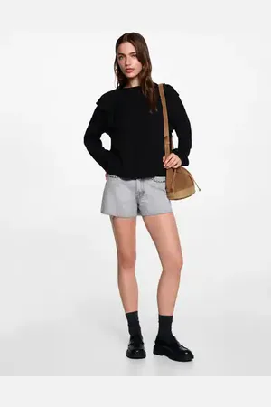 MANGO Ruffled blouse - XXS - Teenage girl
