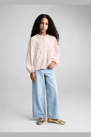MANGO Bamboo cotton blouse - 6 - Kids