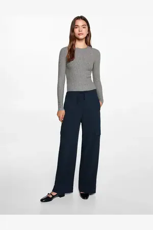 MANGO Flowy cargo trousers - XXS - Teenage girl
