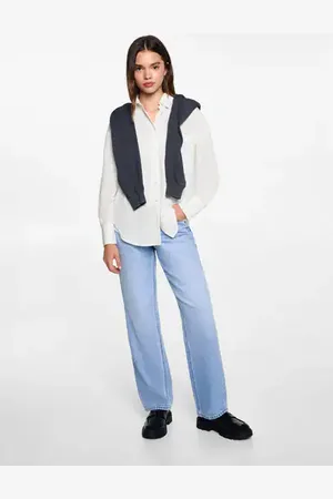 MANGO Oversize striped shirt - XXS - Teenage girl