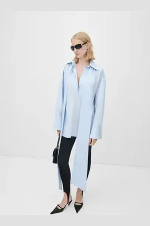 MANGO Oversized lace blouse - 4 - Women