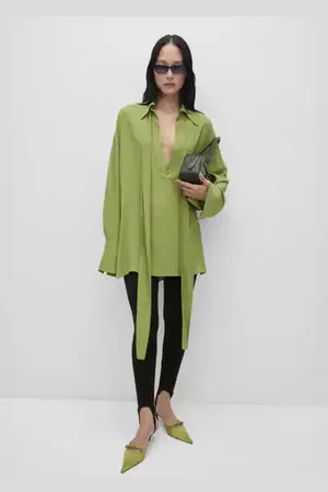 MANGO Chiffon lace blouse - 2 - Women