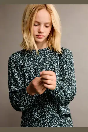MANGO Floral print blouse - 6 - Kids