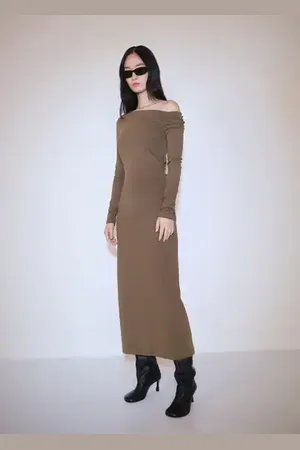 MANGO Asymmetrical dress with slit - 0 - Women
