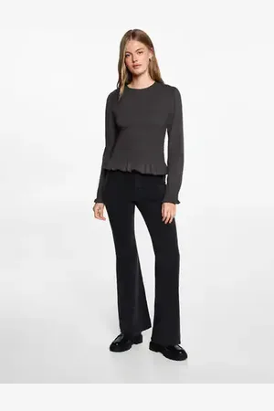 MANGO Ruched detail blouse - XXS - Teenage girl