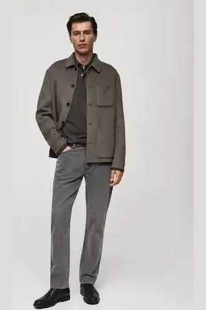 MANGO Slim-fit gray-wash jeans - 29 - Men