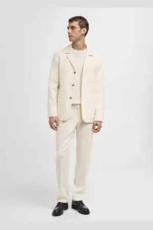MANGO Italian wool flannel suit pants - 30 - Men