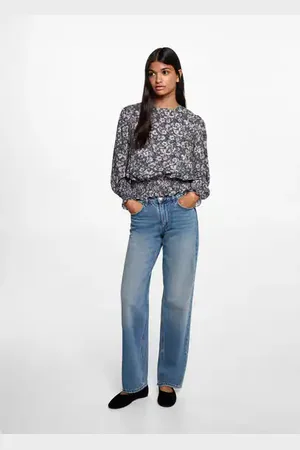 MANGO Floral print blouse - XXS - Teenage girl