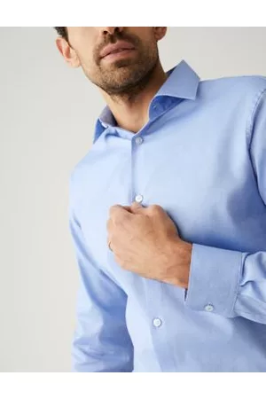 M&S Sartorial Shirts - Regular Fit Pure Cotton Textured Shirt