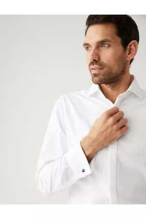 M&S Sartorial Regular Fit Pure Cotton Dinner Shirt