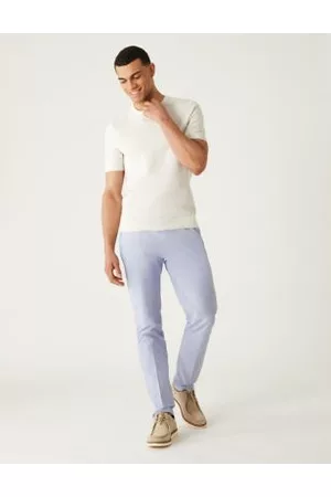 Marks & Spencer Slim Fit Textured Stretch Chinos