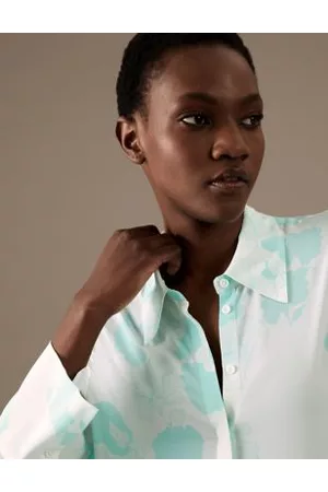 Autograph Women Shirts - Pure Silk Printed Shirt